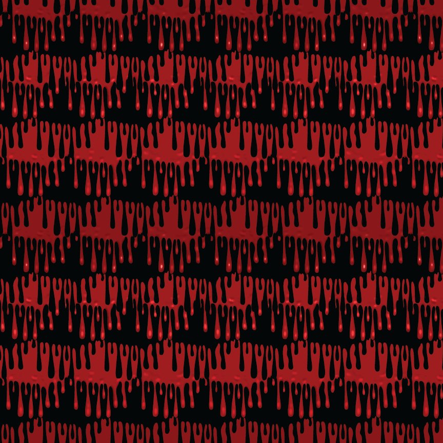 Red & Black Drips Pattern Acrylic Sheets - CMB Pattern Acrylic